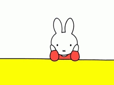 miffy with arms on head